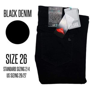 Lularoe Black Denim Skinny Jean 26
